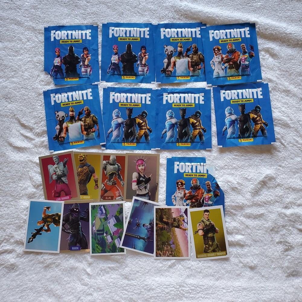 Fortnite Panini Ready to Jump Album Sticker Packs Read Description